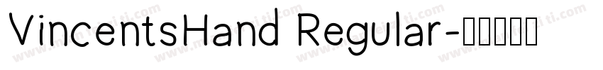 VincentsHand Regular字体转换
